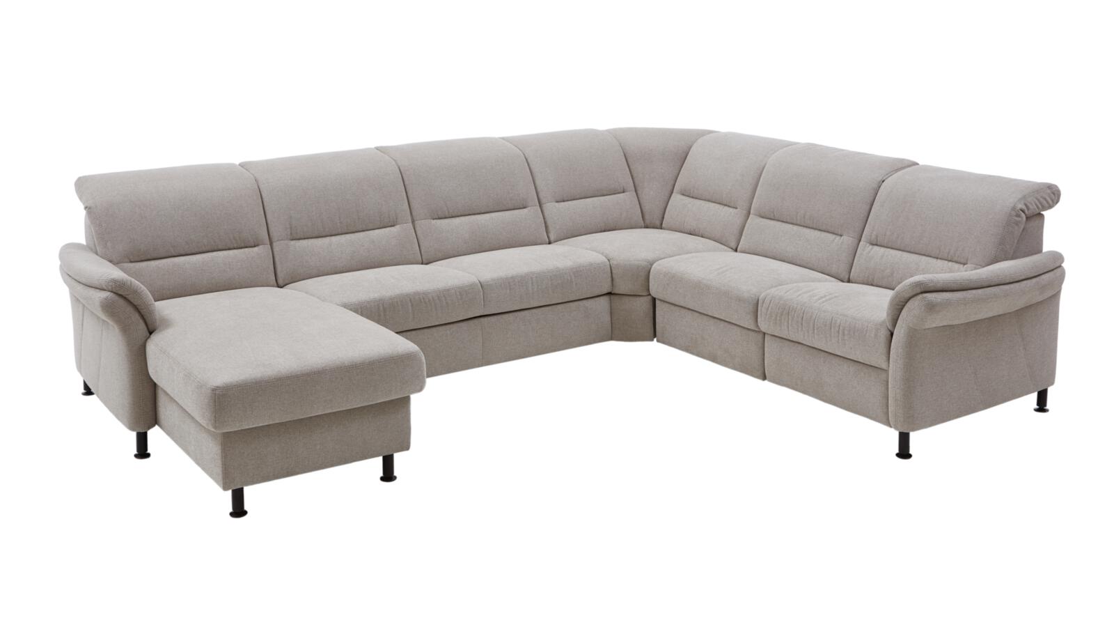 Modulmaster Wohnlandschaft MM-ZE1148 ca. 336x268cm in Stoff Cyber ecru