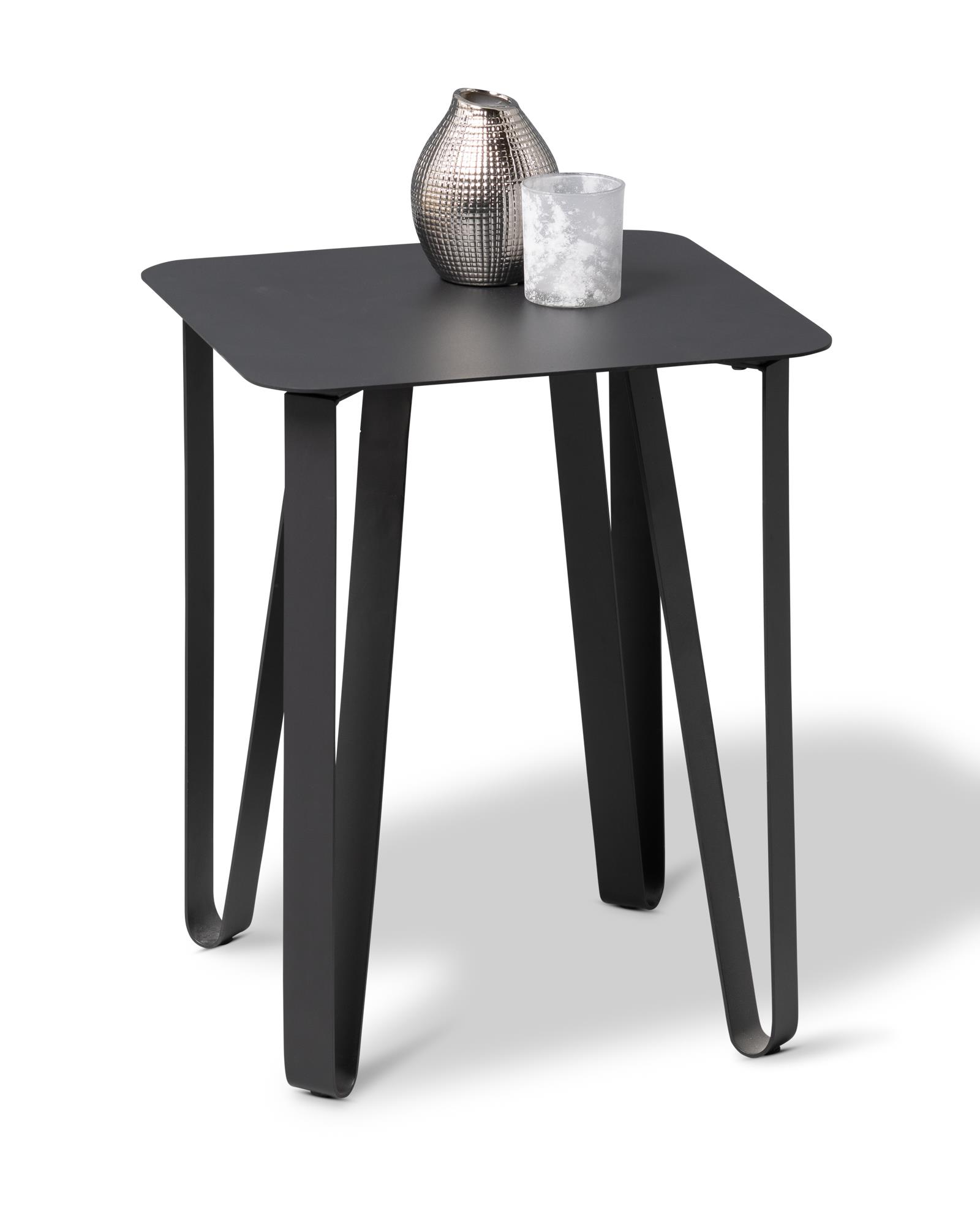 Beistelltisch EMMA in Schwarz Beistelltisch EMMA ca. 40x40cm in Metall schwarz