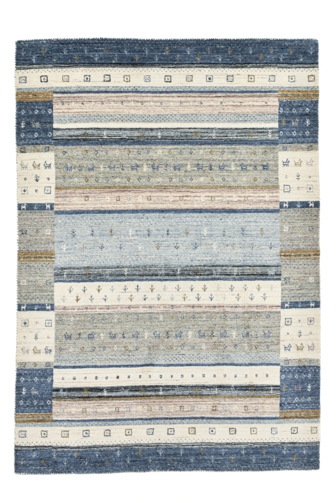 Theo Keller Teppich Memu ca. 120x180cm in Farbe Beige Multi