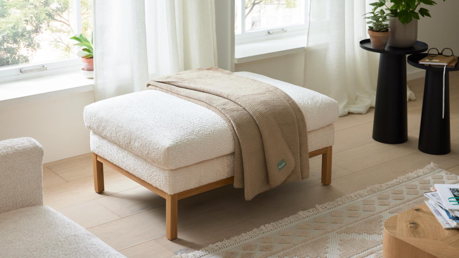 Roomio Wohndecke NO. 9412 in Farbe taupe, Moebel, Bett, Pflanze