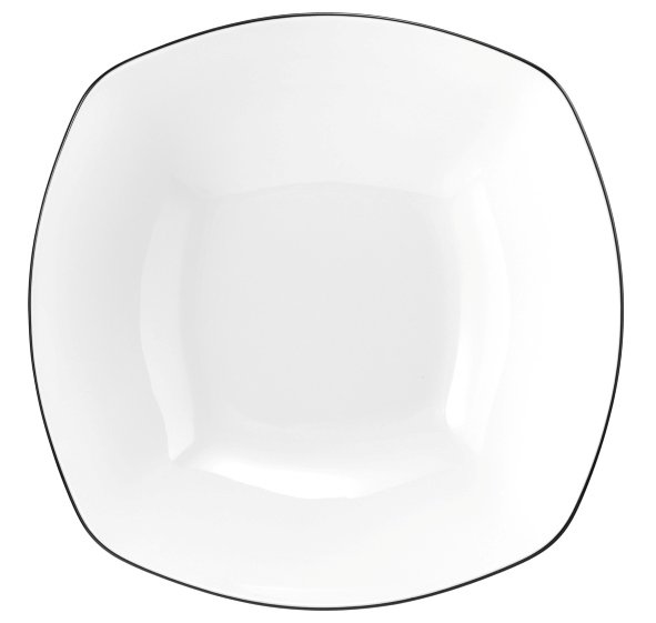 Seltmann Weiden Schüssel eckig 24,5 cm Lido 10826 Black Line