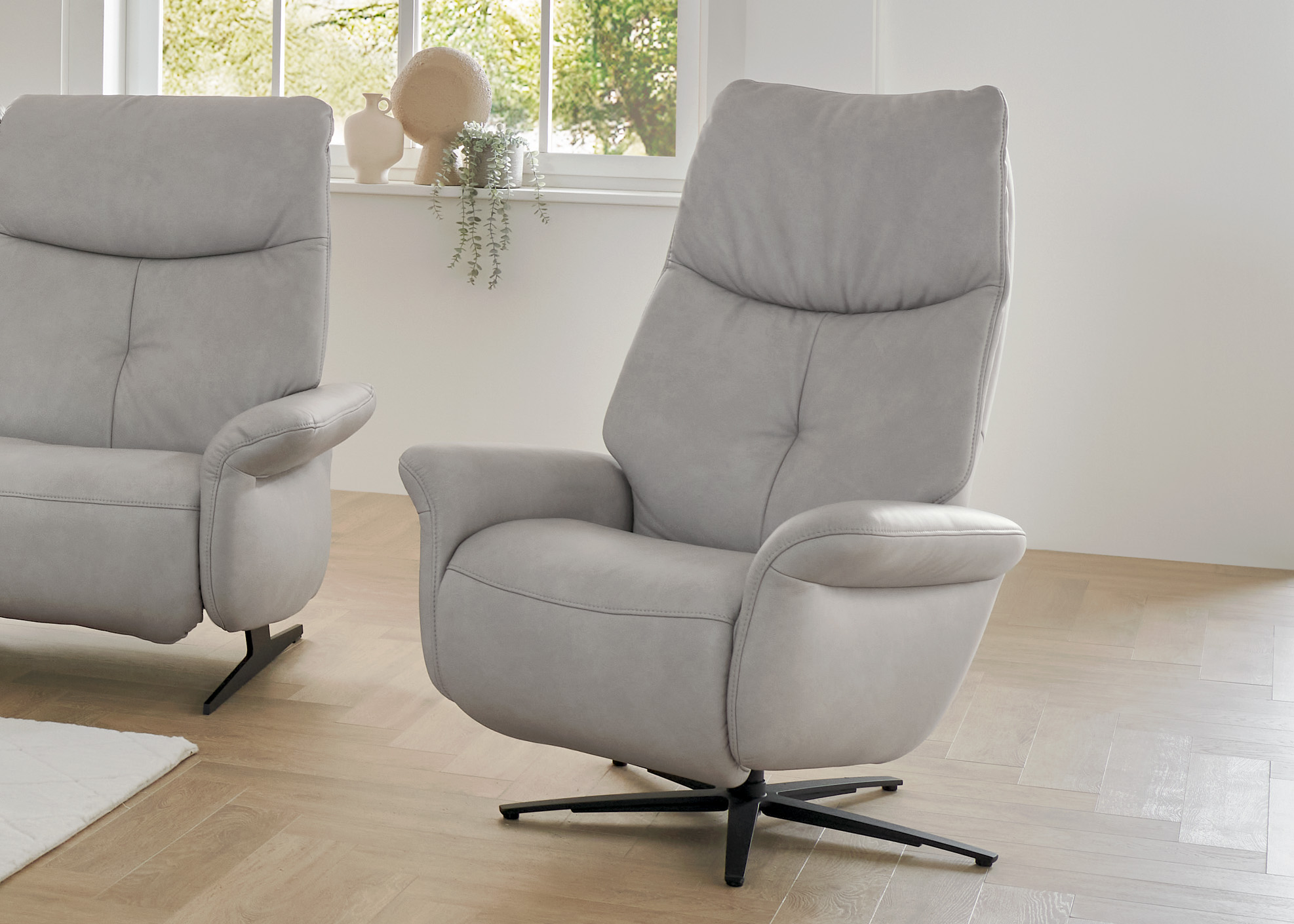 Himolla Relaxsessel Easy Swing (7475) Grau Himolla Relaxsessel Easy Swing (7475) Grau, Sessel, Relaxsessel, Grau, Stoff, Schwenkfunktion