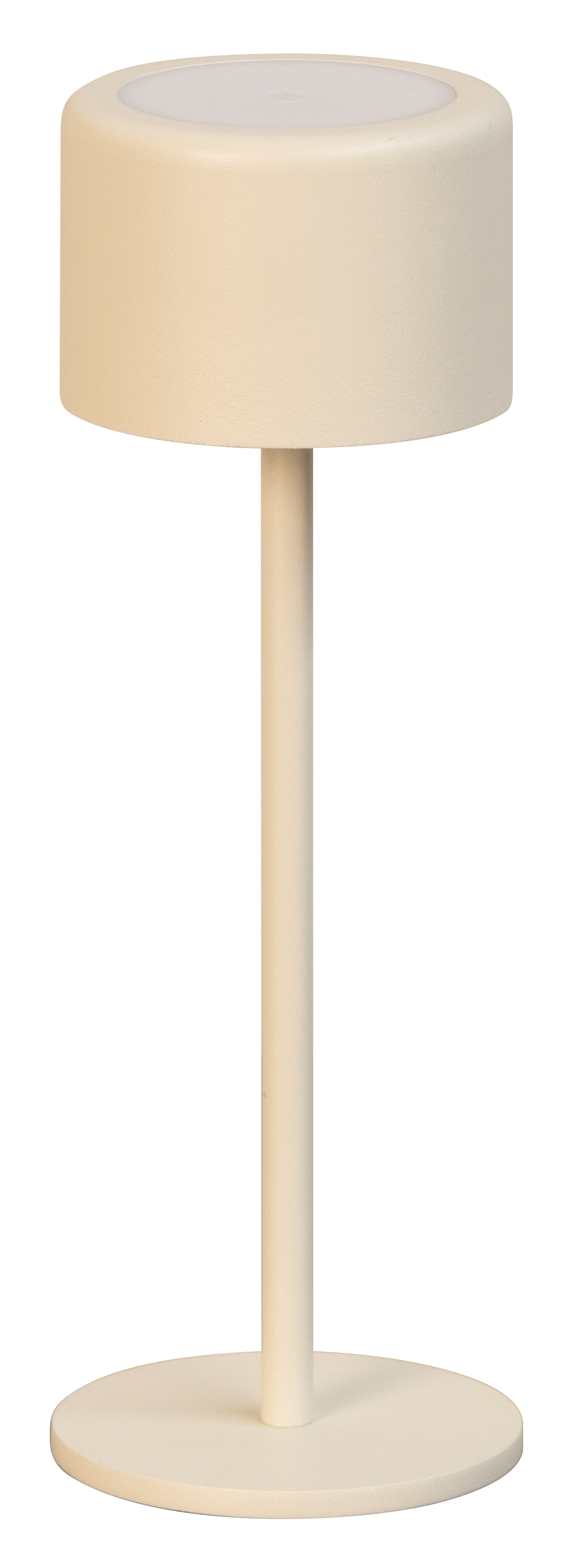 FH Lighting LED-Tischleuchte JUNA in Metall sandbeige, Stehlampe, Tischlampe, Beige, Filamentlampe, Rundfuß