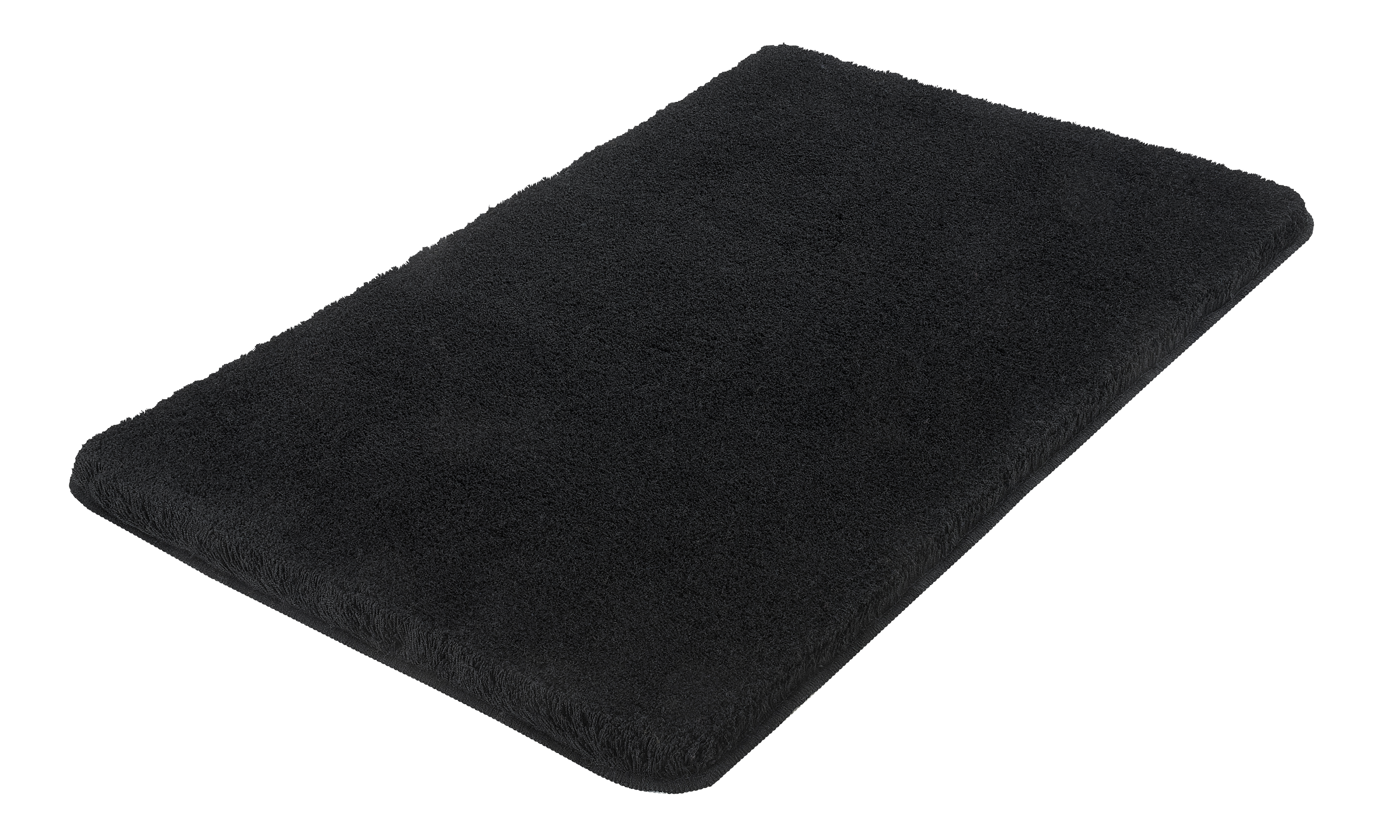 Kleine Wolke Badteppich RELAX ca. 85x150cm in Farbe Schwarz, Teppich, Schaumstoff, Gehäuse, Schwarz, Matte/Flach