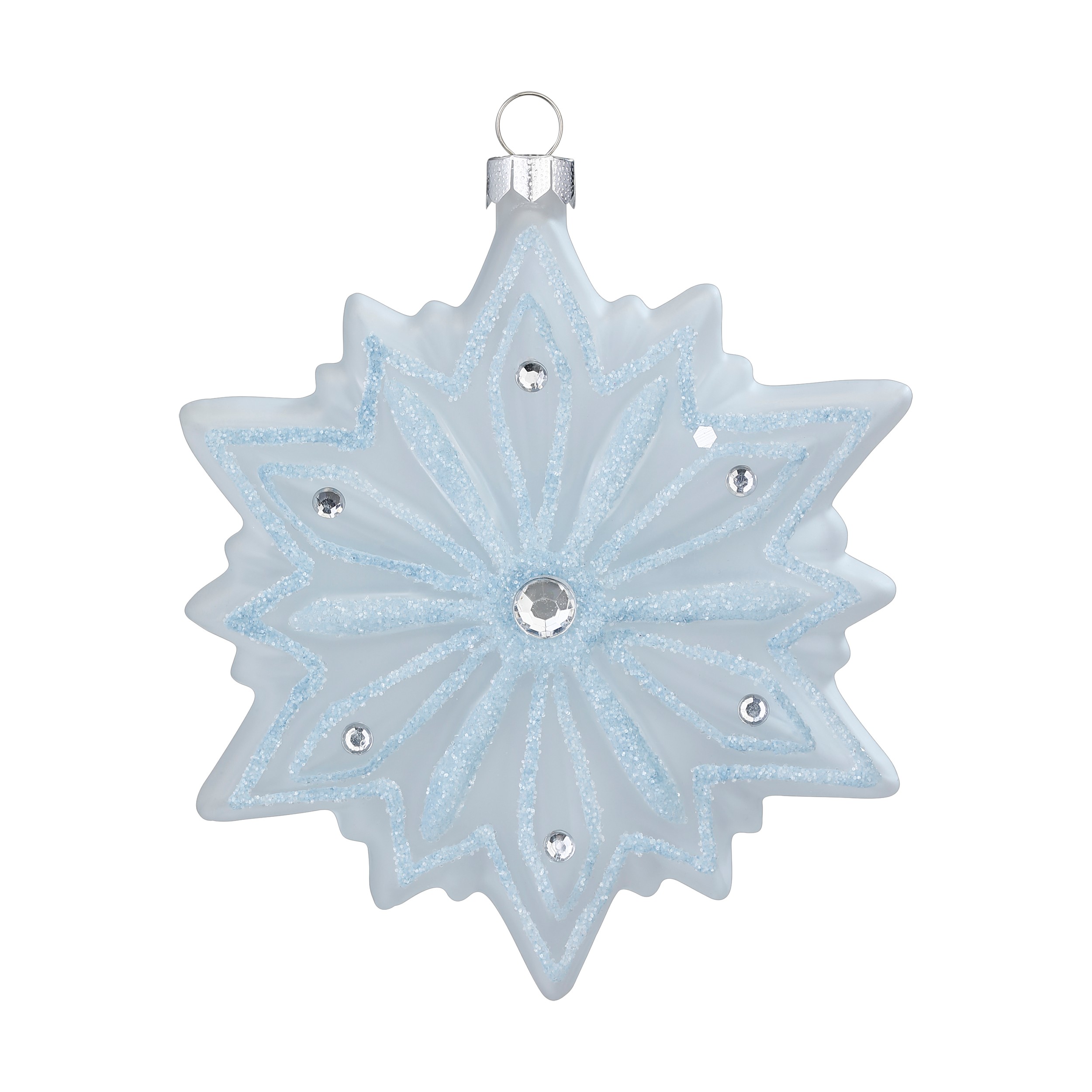 Schneeflocke 11 cm in Farbe Pure White ()