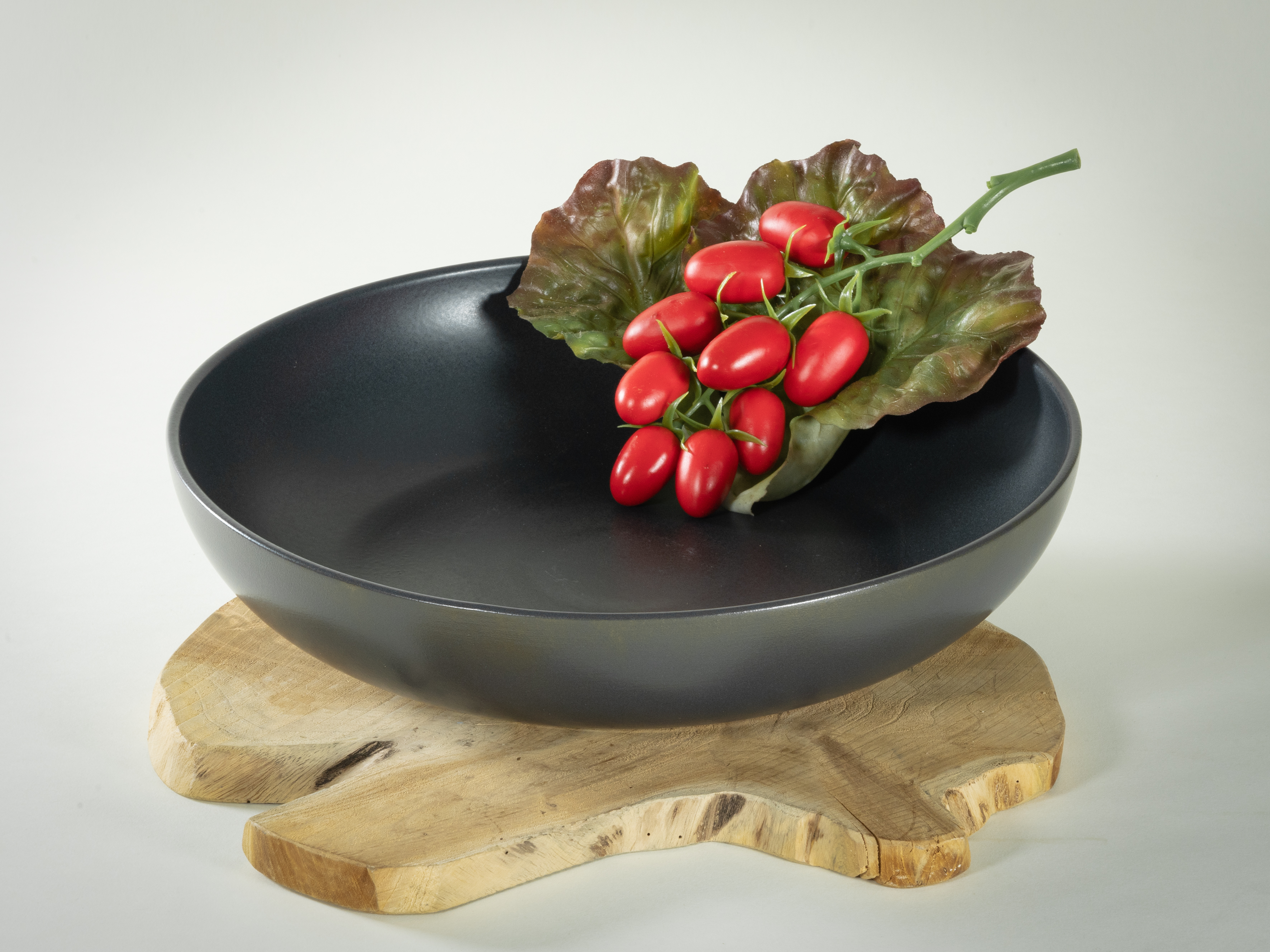 CreaTable Servierschale Uno in Farbe Schwarz seidenmatt CreaTable Servierschale Uno in Farbe Schwarz seidenmatt, Essen, Präsentation des Essens, Kochpfanne, Kochgeschirr