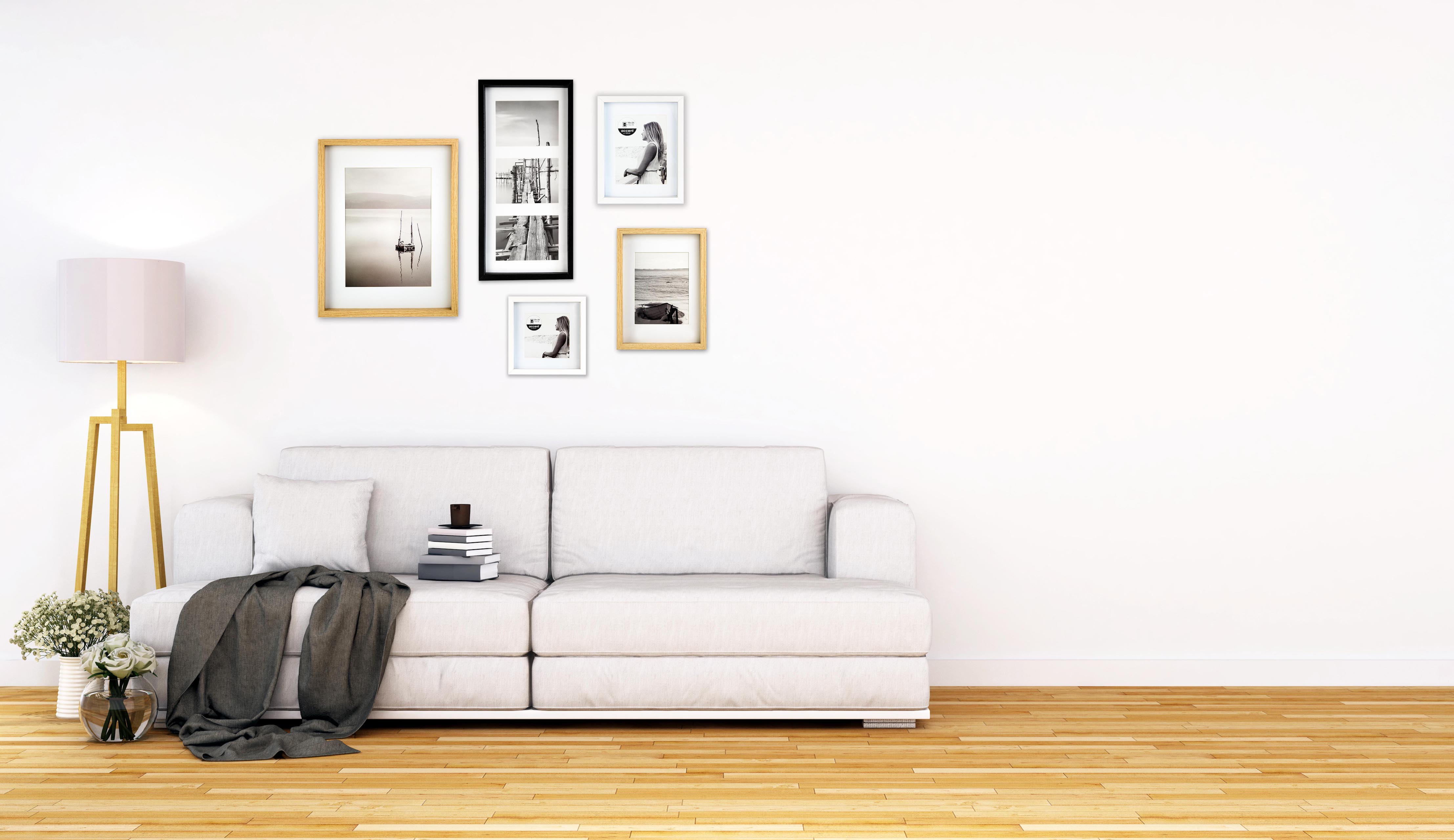 Accent by Nielsen Holz Bilderrahmen Aura ca. 40x50cm in Farbe White
