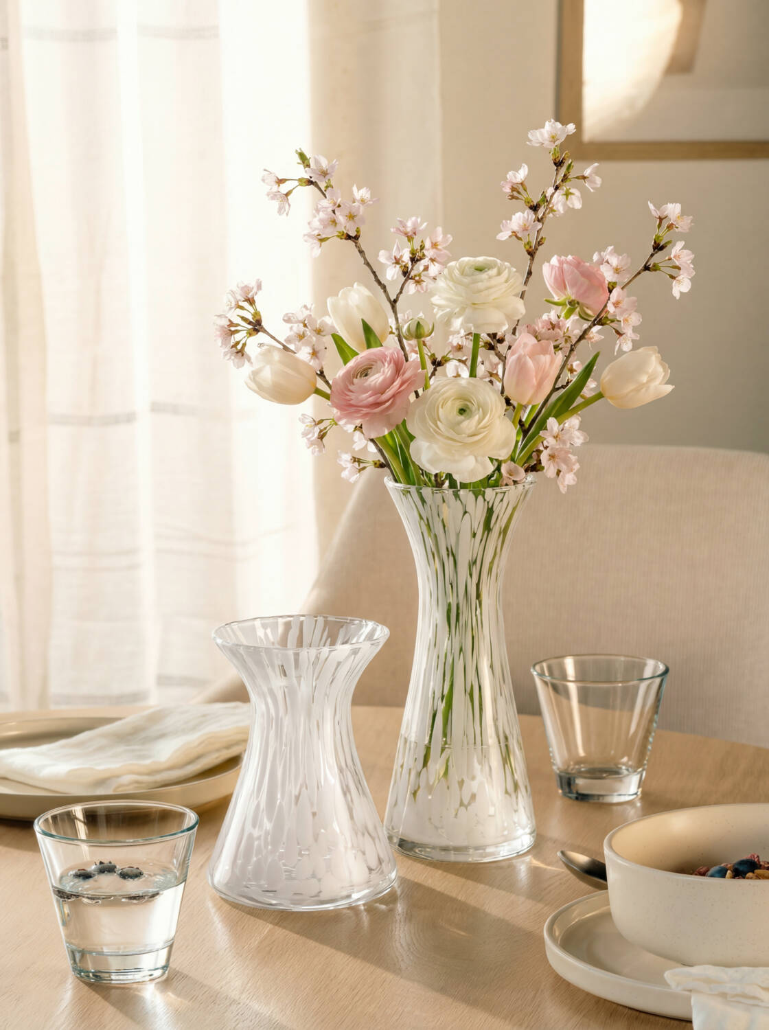 Leonardo Vase 28cm GIA in Farbe weiß, Blumen, Vase, Tischdeko, Dekoration, Glassvase