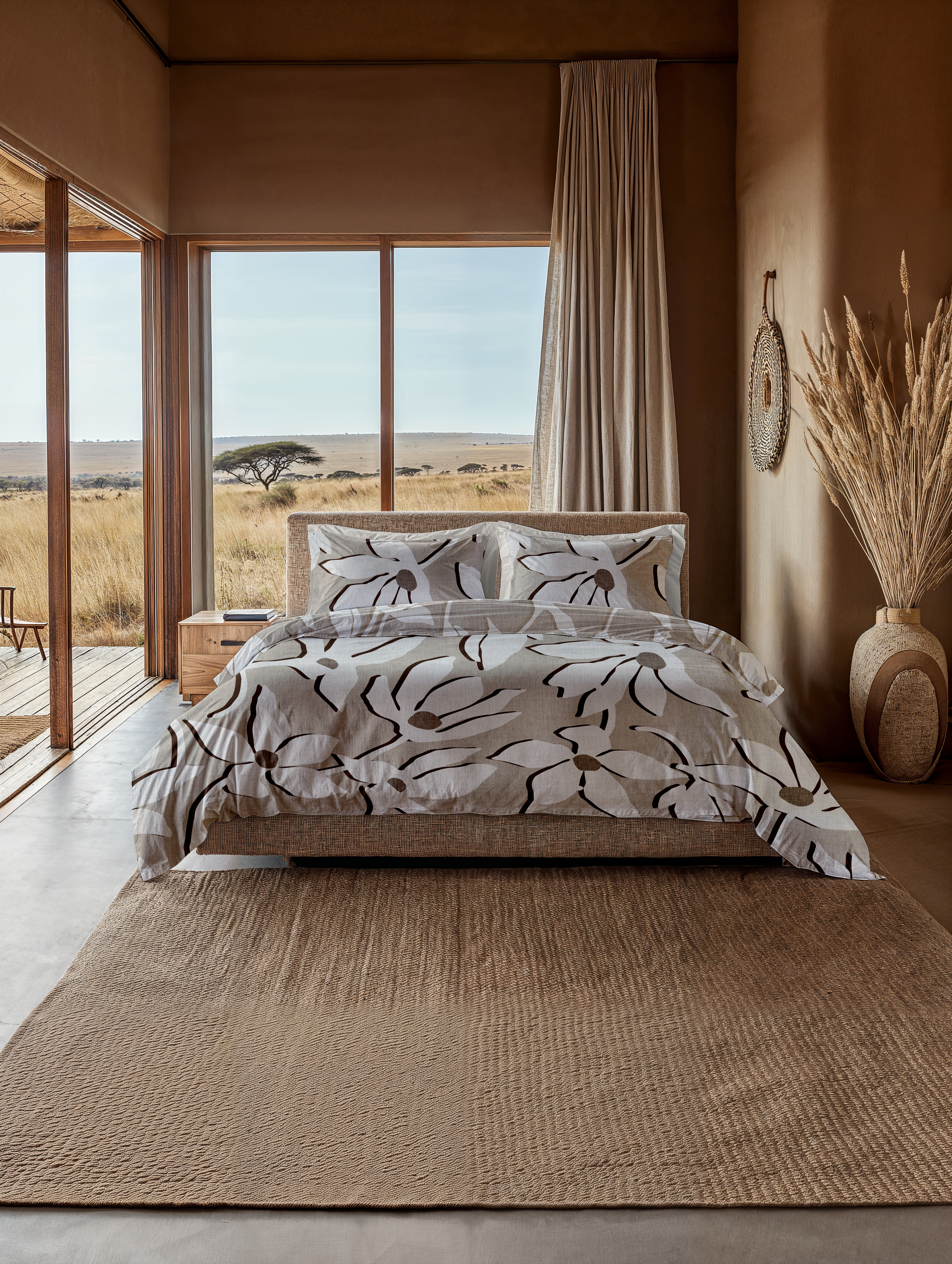 Bettwäsche ca. 155x220cm SANAA in Beige Heckettlane Bettwäsche ca. 155x220cm in Farbe Safari-Sand