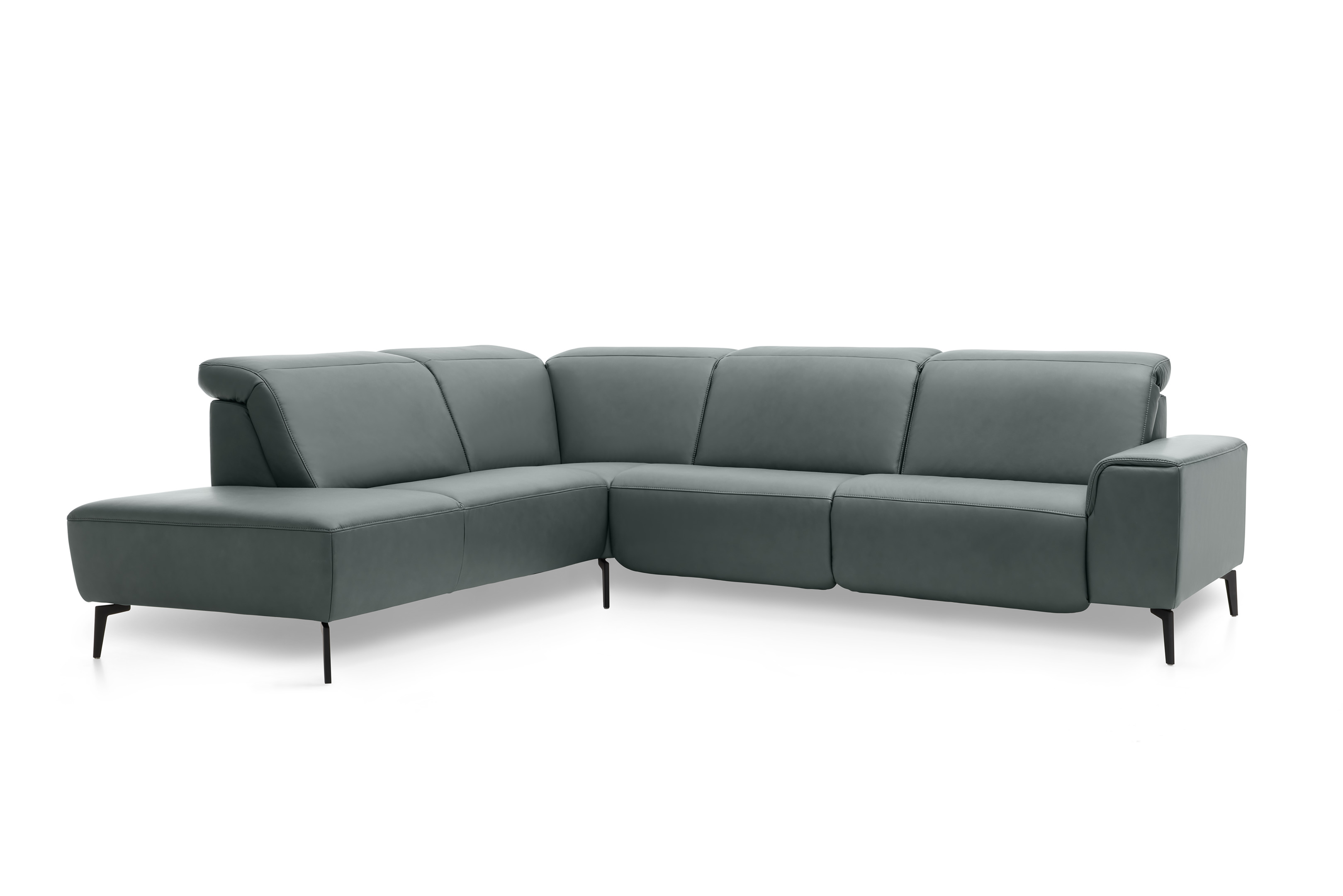 Musterring Polsterrundecke MR 1320 ca. 295x249cm in Leder Vivre opal