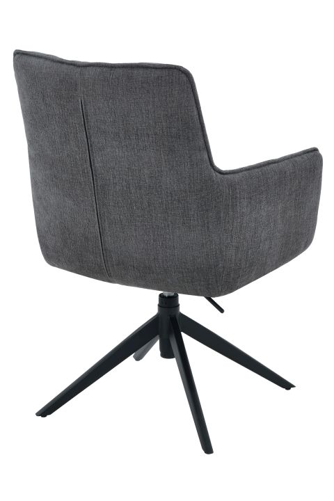 Hela Armlehnstuhl POMBA S ca. B61 H96 T65,5 cm in Stoff anthrazit 28, Sessel, Stuhl, Schaukelstuhl, Bezugstoff, Schwarz