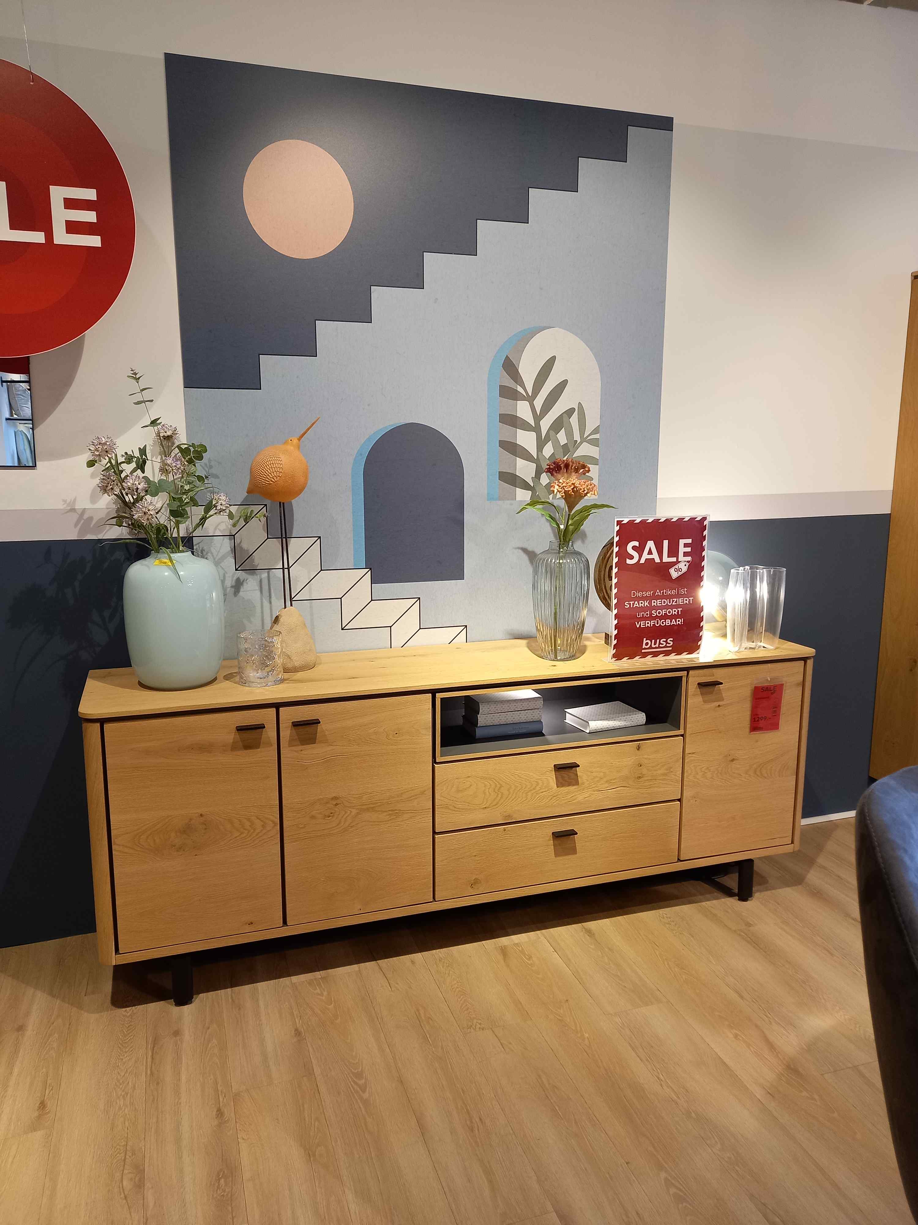 Henders & Hazel Sideboard LIVADA in naturel Wildeiche furniert