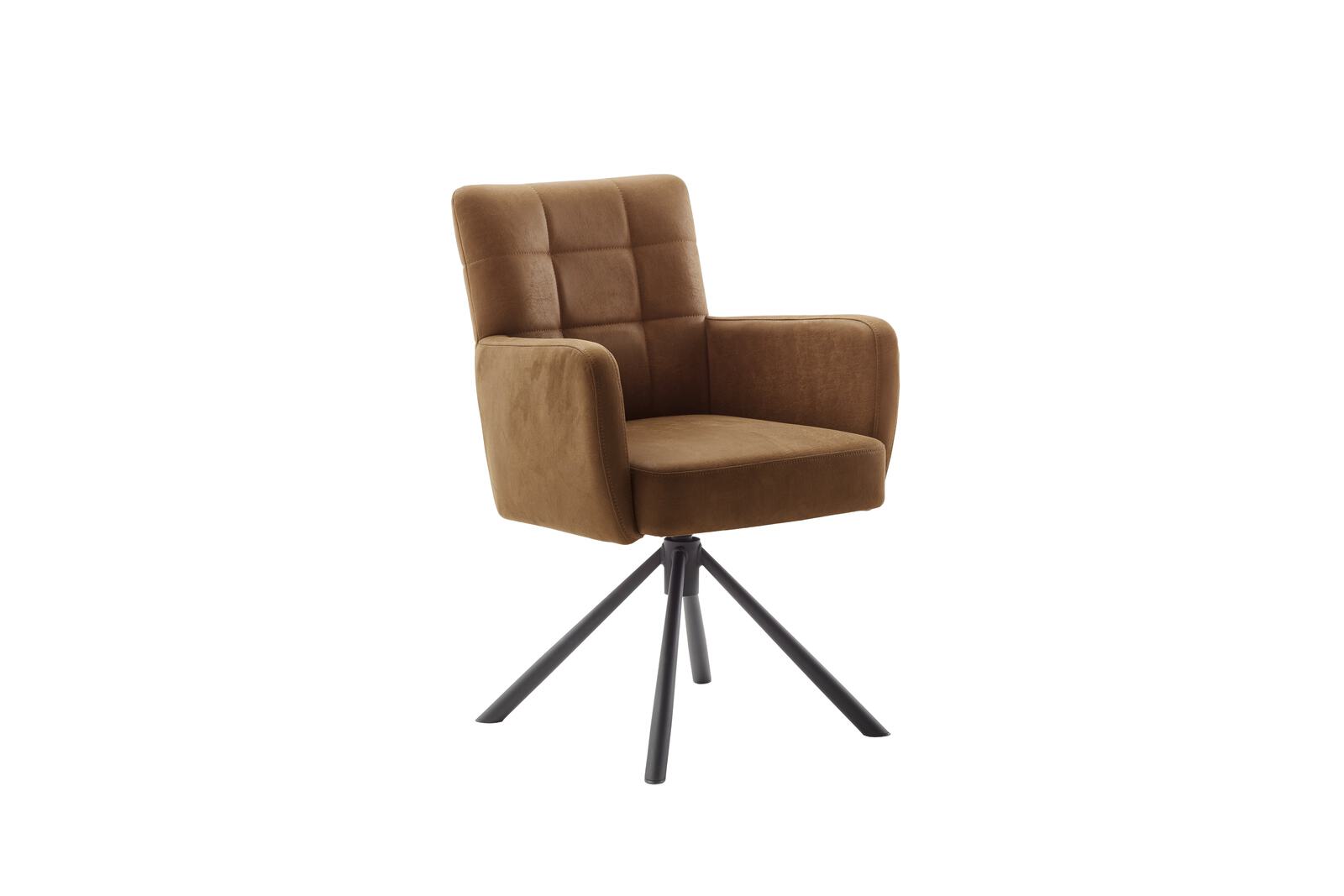 Stuhl in Stoff Vintagelook anthrazit