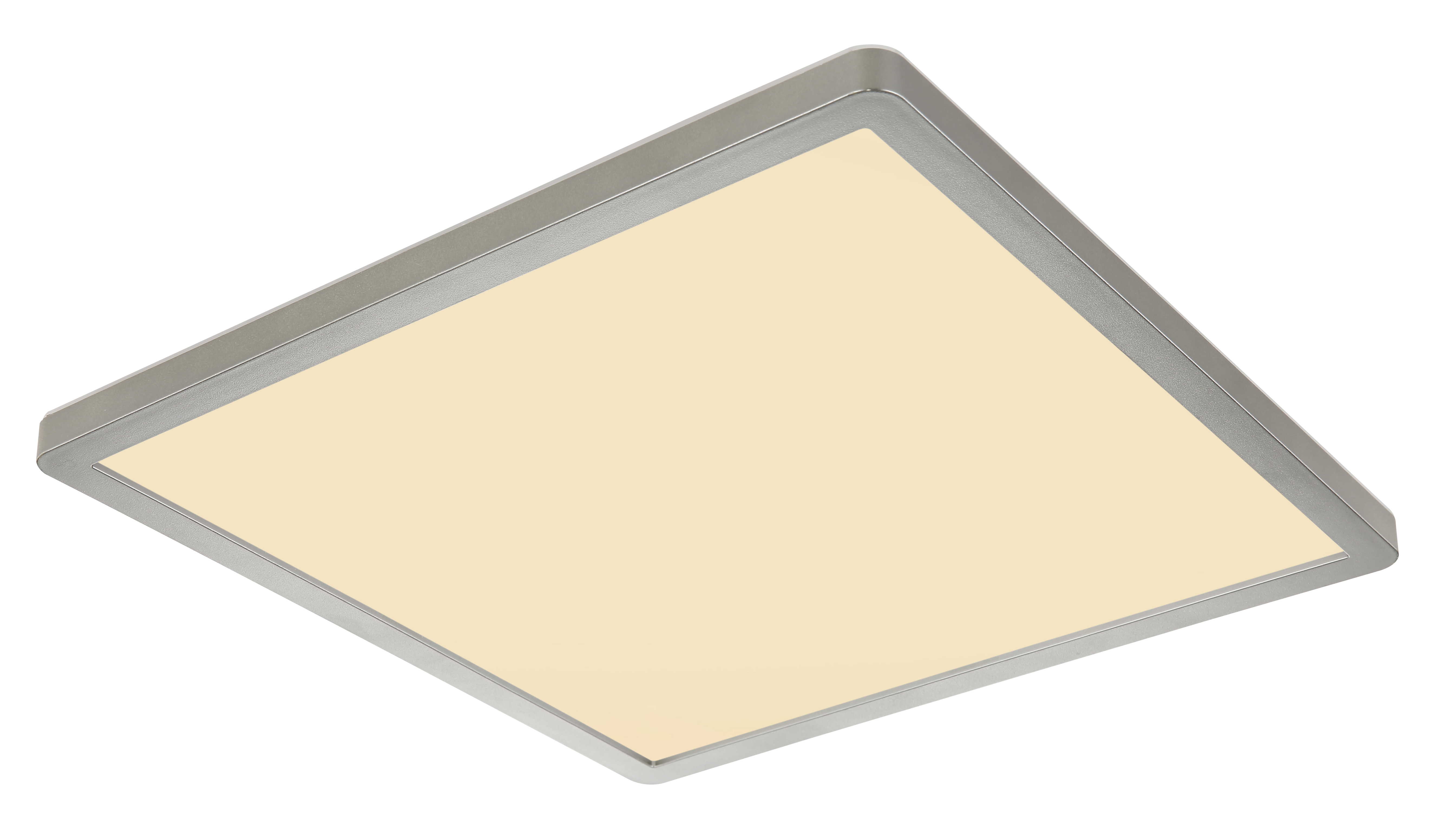 Globo LED-Deckenleuchte SAPANA ca. 29,4x29,4cm in Kunstoff Nickel matt/Opal weiß