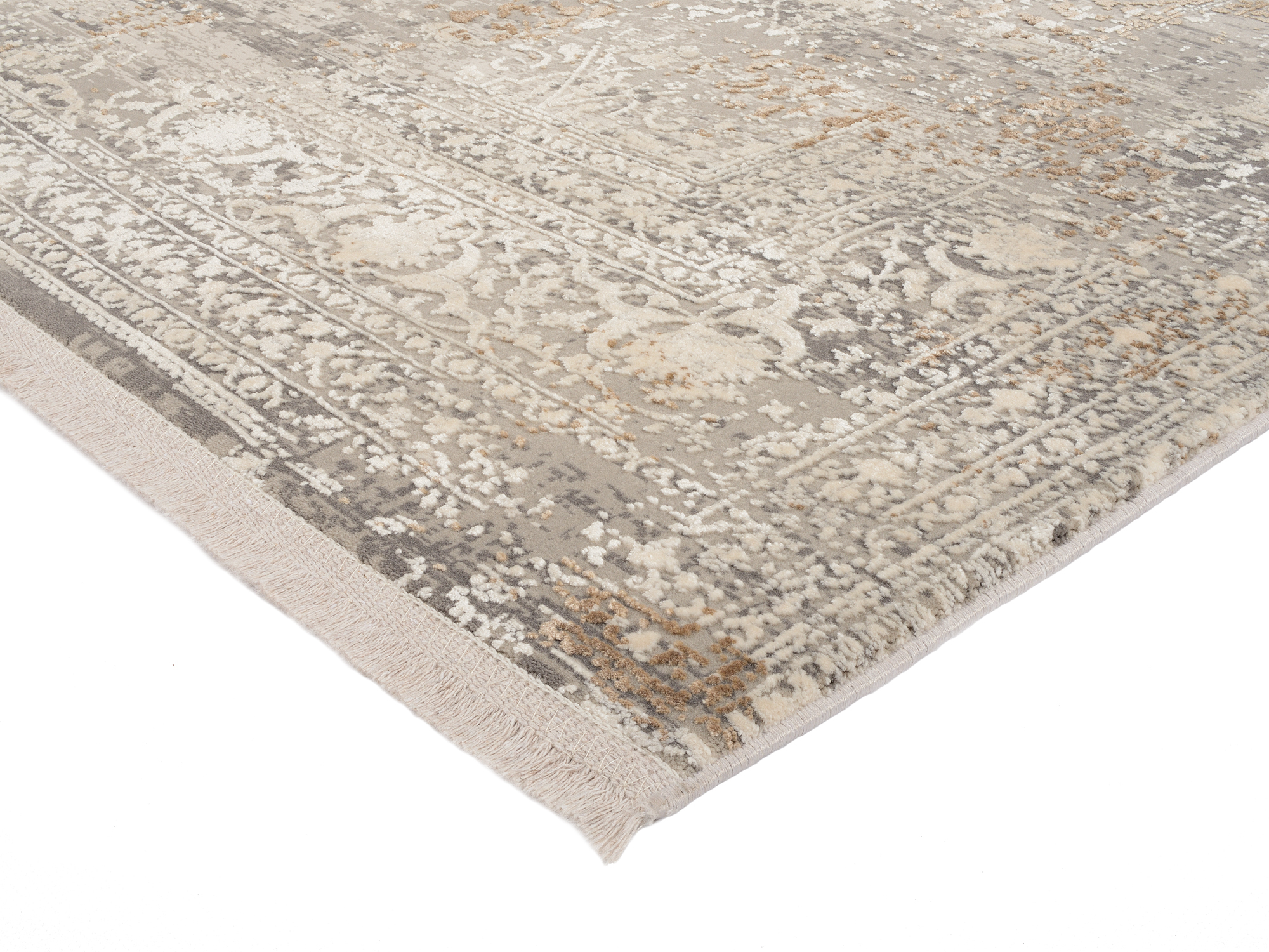 OCI Teppich Bestseller Cava in grau-gold ca. 160x230 cm
