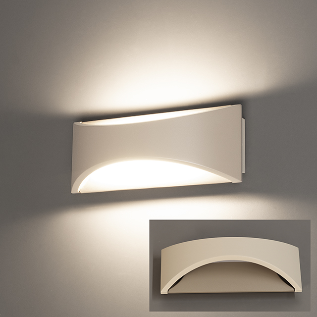 Fischer & Honsel LED-Wandleuchte RIO 1-flammig in Farbe Metall sandfarbig/Acryl weiß Fischer & Honsel LED-Wandleuchte RIO 1-flammig in Farbe Metall sandfarbig/Acryl weiß, Deckenleuchte, Leuchte, Lampe