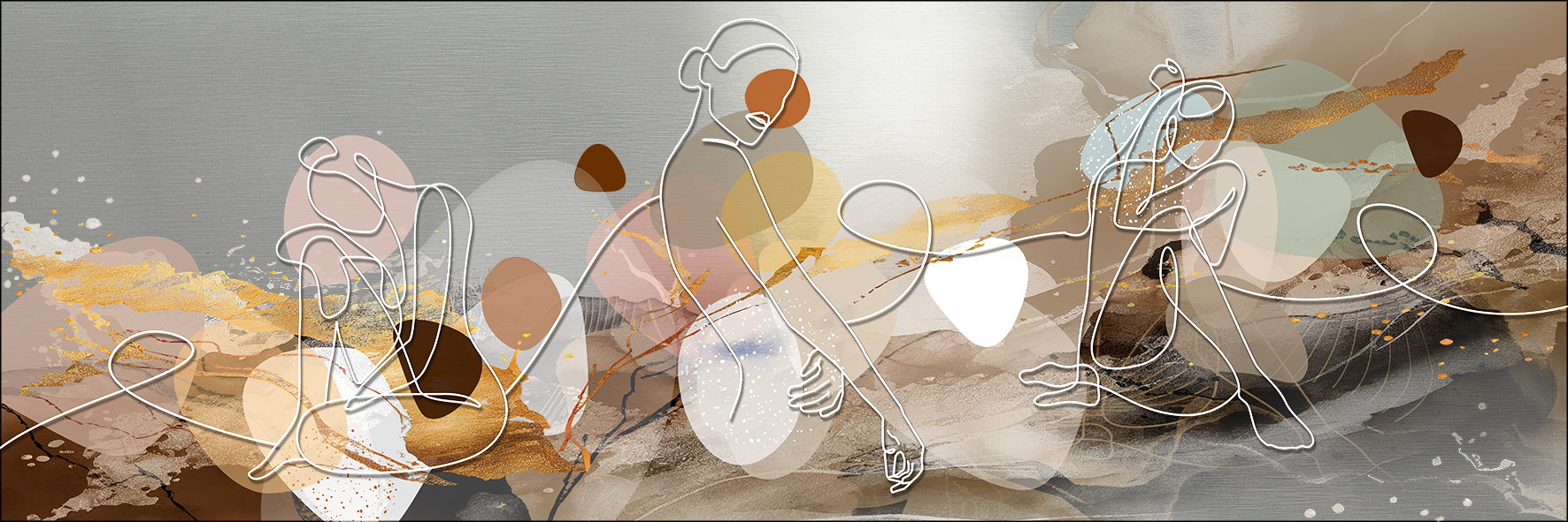 ProArt Alu-Art 150x50cm Line Art Woman IV
