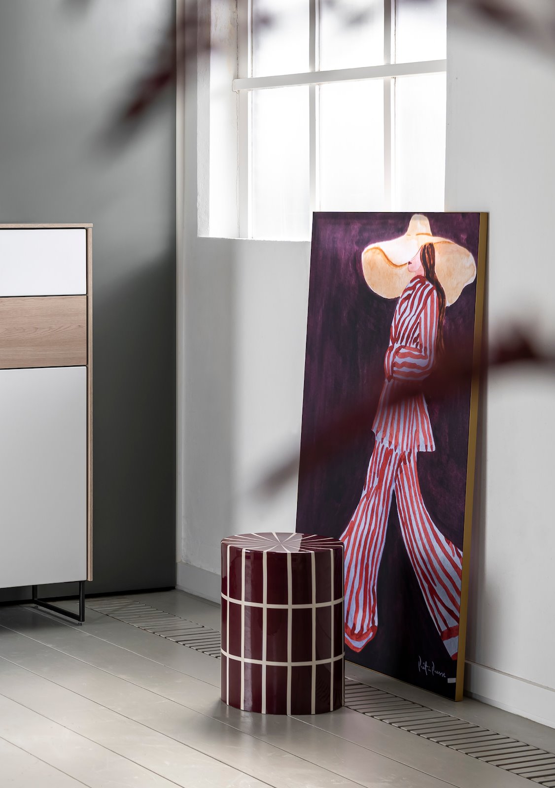 COCO MAISON Skye beistelltisch h45cm , Bild, Inneneinrichtung, Stehende Kunst, Duftende Stilhose?, Stoffpalette?