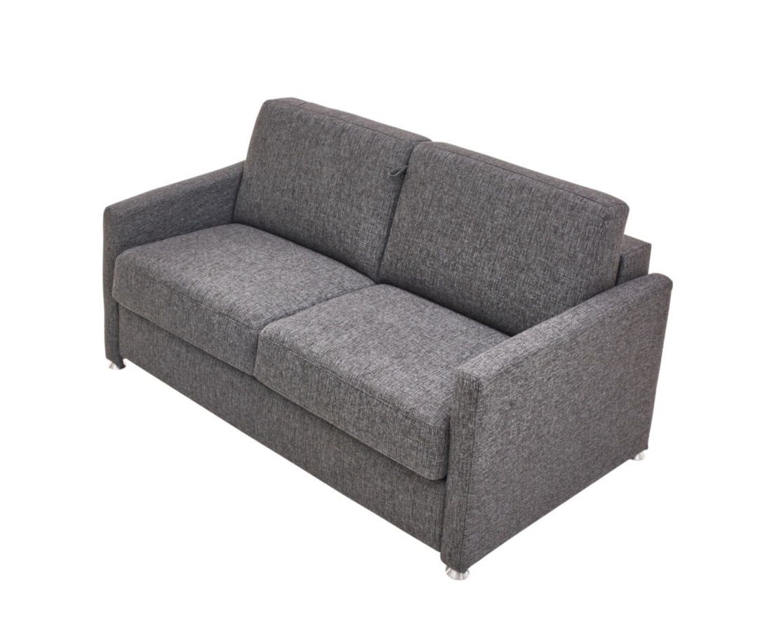 Verwandlungssofa Molto Grau Comfortmaster Schlafsofa Molto Liegefläche ca. 130x200cm in Stoff anthrazit