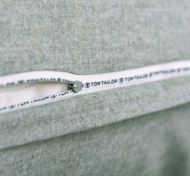 Tom Tailor Bettwäsche Melange Tom Tailor ca. 155x220cm in ca.80x80/155x220cm soft grey