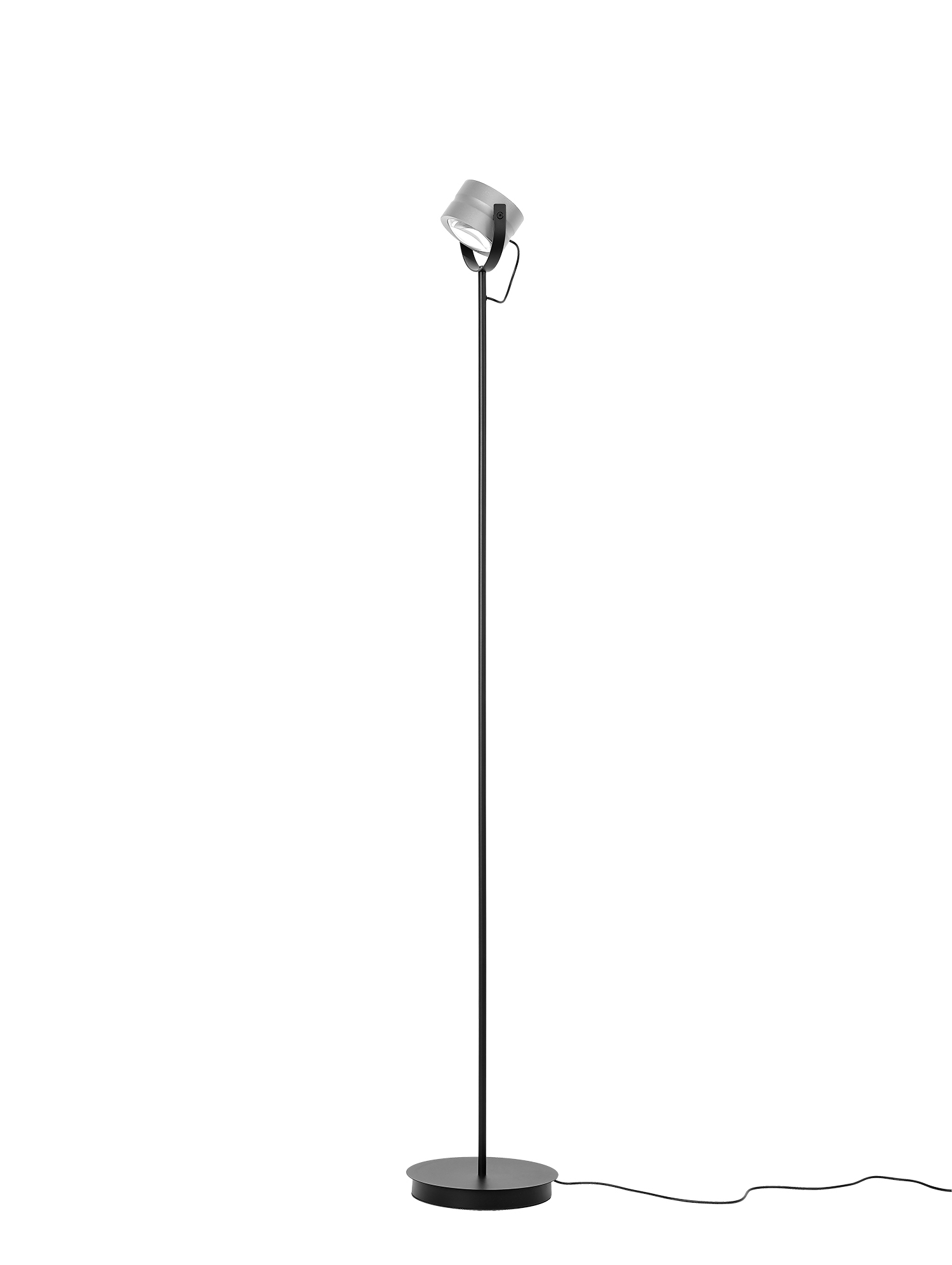 B-Leuchten LED-Stehleuchte Durchmesser ca. 24cm, Höhe ca. 155cm in Alu eloxiert, Lampe