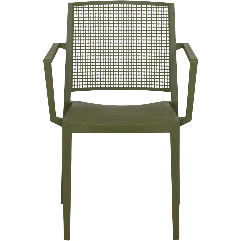 Gautzsch Stapelsessel SQUARE in Kunststoff olive