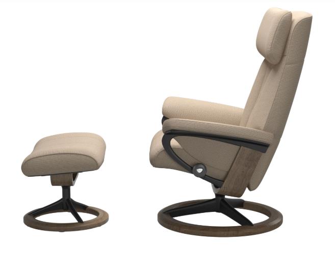Stressless Sessel mit Hocker PAUL in Stoff Holly 81 light beige