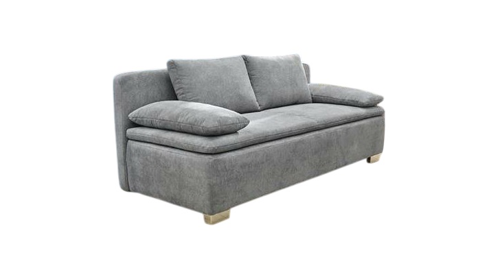 JOB Schlafsofa in Stoff Microfaser hellgrau