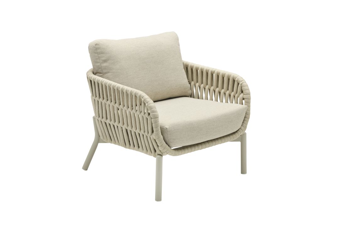 L.C. Wholesaler Dining-Sessel TERRANO in Farbe Geflecht Rope natur, Stuhl, Mobiliar, Kissen, Dekoration für Zuhause, Sessel