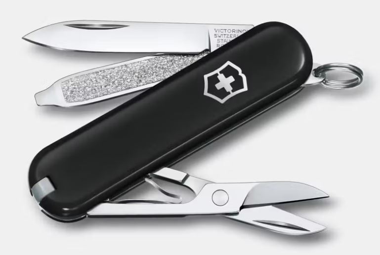 Victorinox Taschenmesser Classic schwarz Victorinox Taschenmesser Classic schwarz, Multitool, Schere, Klinge, Schwarz, Schlüsselanhänger