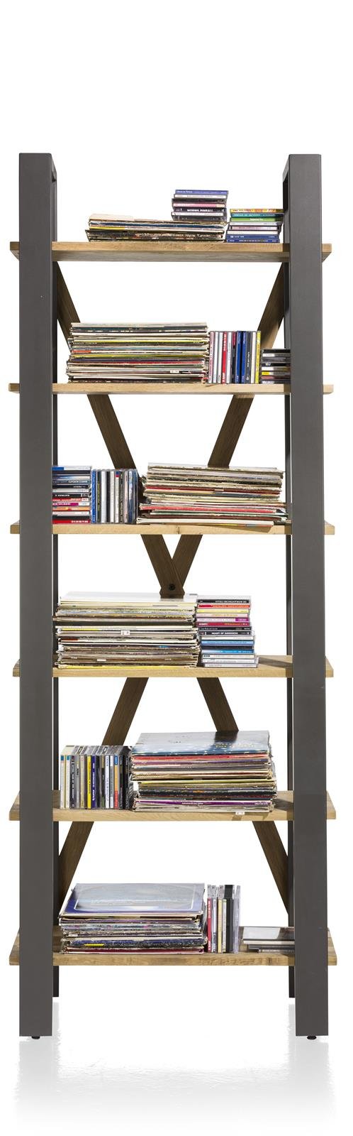 Henders & Hazel Bücherregal, ca. 75 x 200 cm in Eiche braun