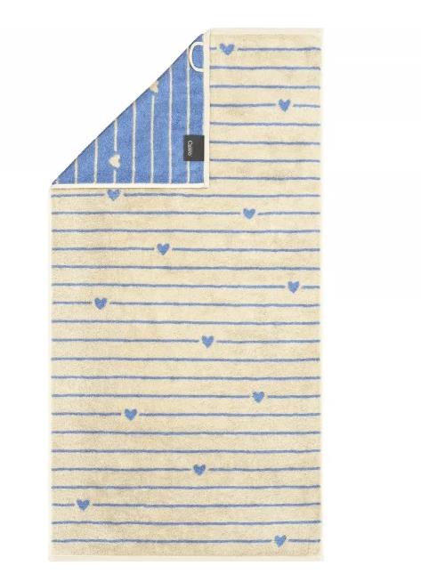 Cawö Duschtuch HEART BEATS 70x140cm in Farbe capri, teppich, teppichboden, flauschig, muster, herz-muster