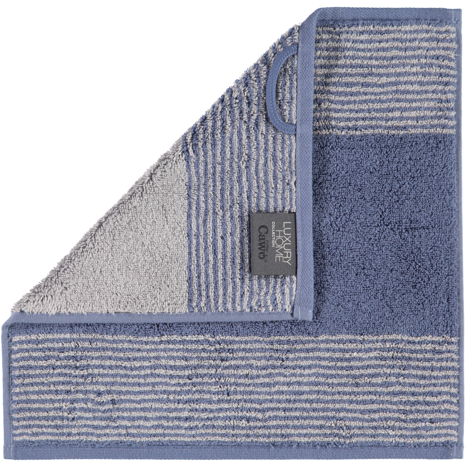 Cawö Seiftuch TWO-TONE 30x30cm in Farbe nachtblau