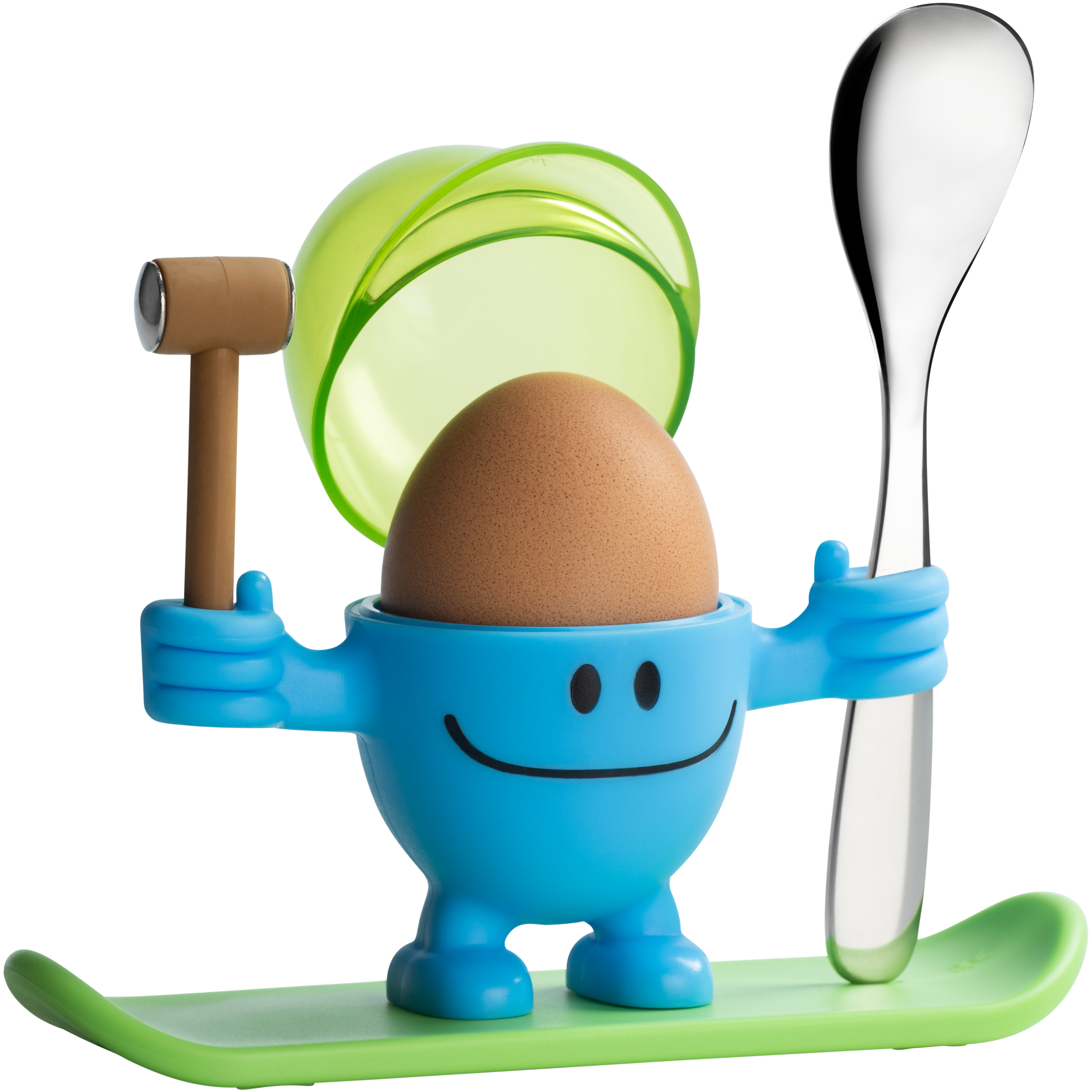 WMF Eierbecher McEgg mit Löffel, Blau in blau WMF Eierbecher McEgg mit Löffel, Blau in blau