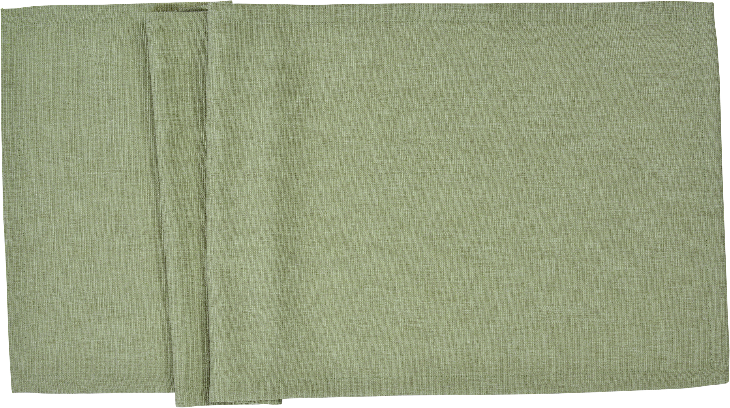 Sander Tischdecke REIVO ca. 150x250cm in Farbe bamboo, Leinen, Grün, Stoff, gefaltet, Tischdecke