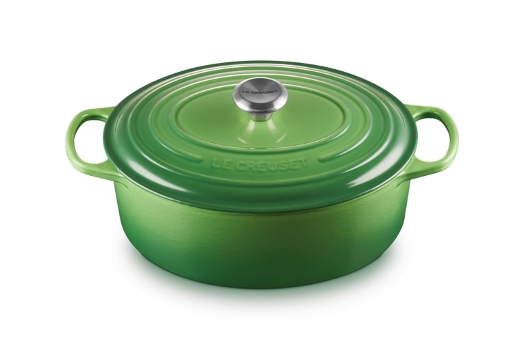 Le Creuset Bräter Sig 31cm in Farbe Bamboo Green Le Creuset Bräter Sig 31cm Bamboo Green Oval