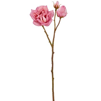 Gasper Rose Real Touch 60 cm 1023818-70 ca. B12 H48 T12 cm in helllila, Blume, Pflanze, Rose, Blütenblatt