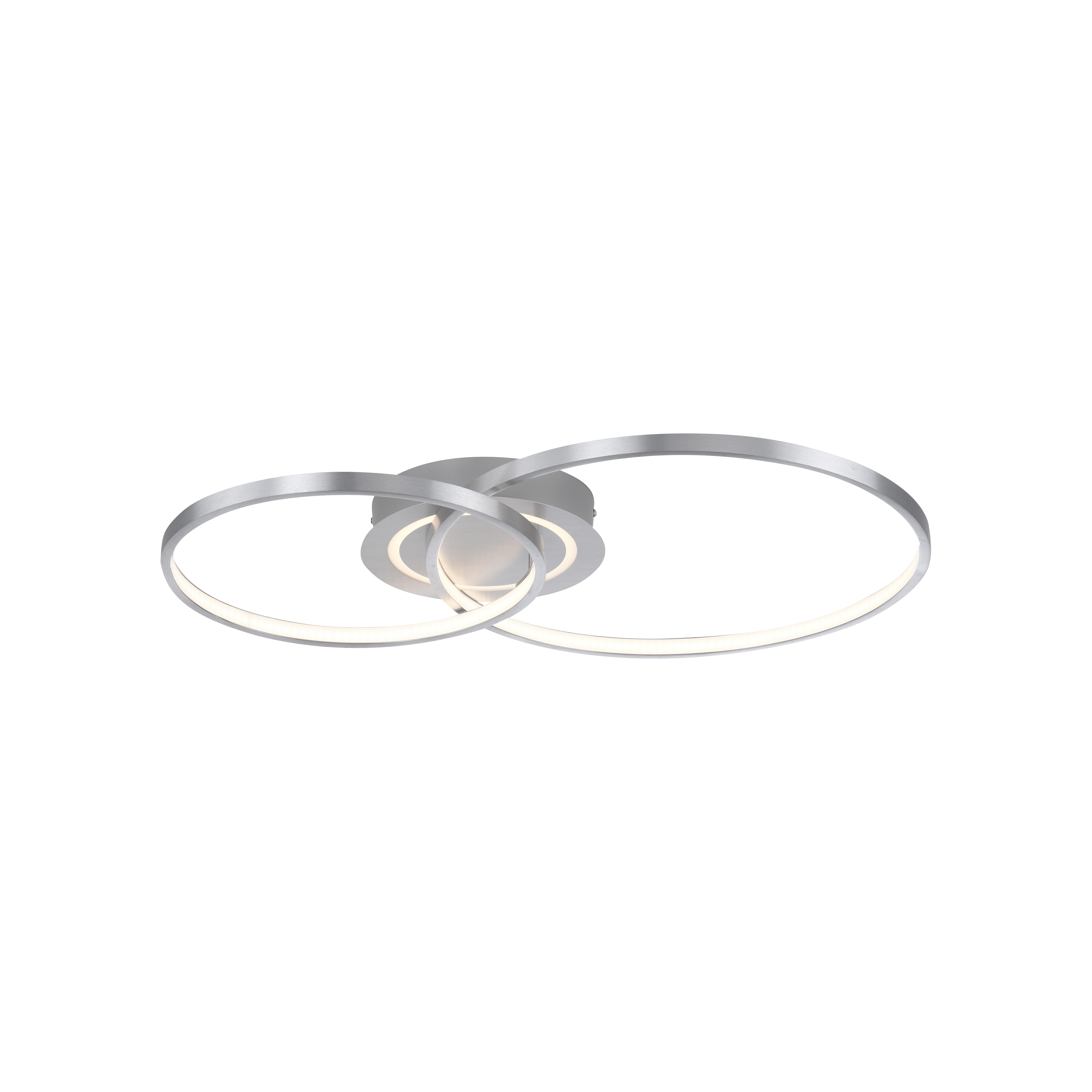 LED-Deckenleuchte ASMINA 2-flammig in Farbe aluminium