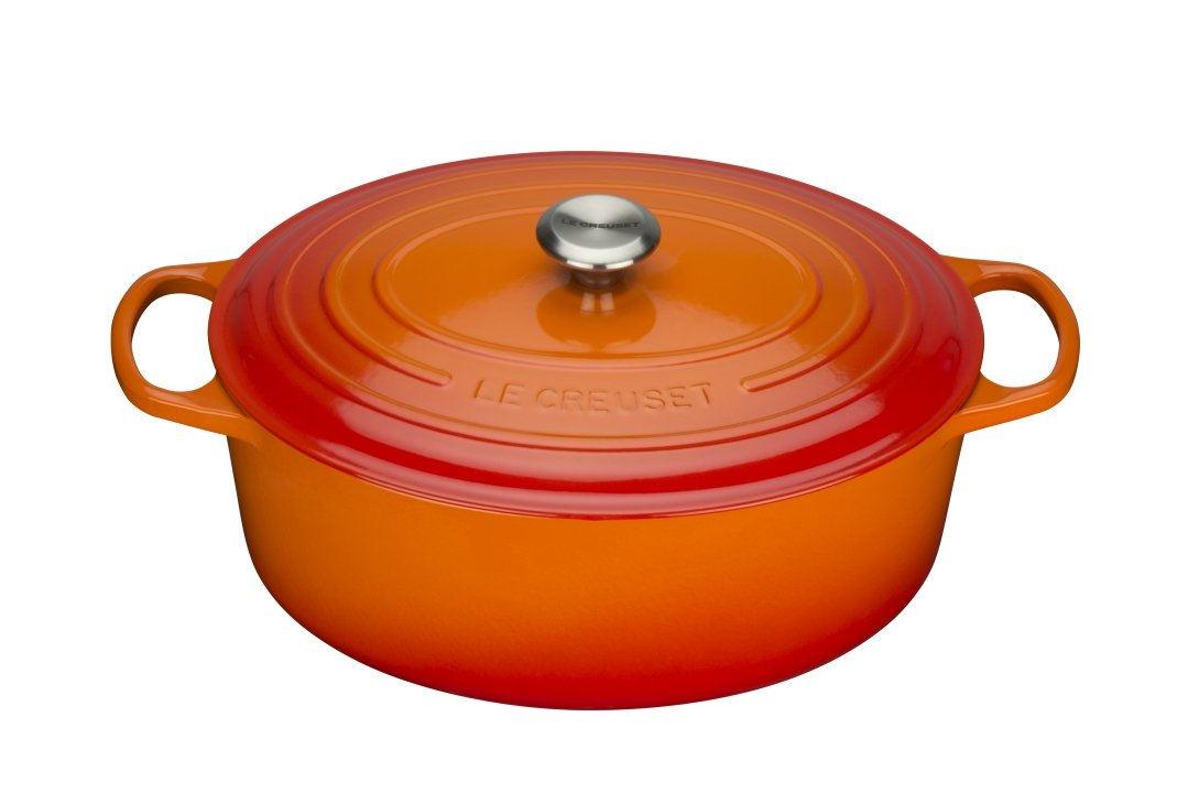 Le Creuset Bräter Sig 35cm SIG in Farbe Ofenrot Le Creuset Bräter Ø ca. 35cm Ofenrot Oval