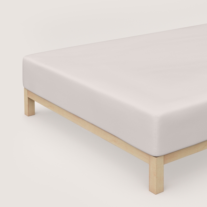Schlafgut Pure Boxspring Spannbettlaken ca. 90x190-100x220cm in Farbe Sand Light