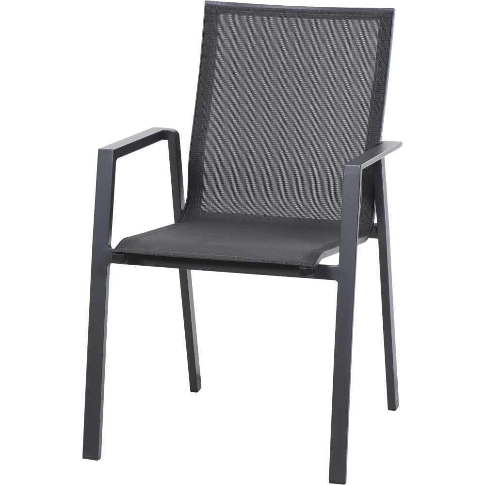 Stapelsessel RENO mit Ranotex-Gewebe in grau, Moebel, Stuhl, Sessel