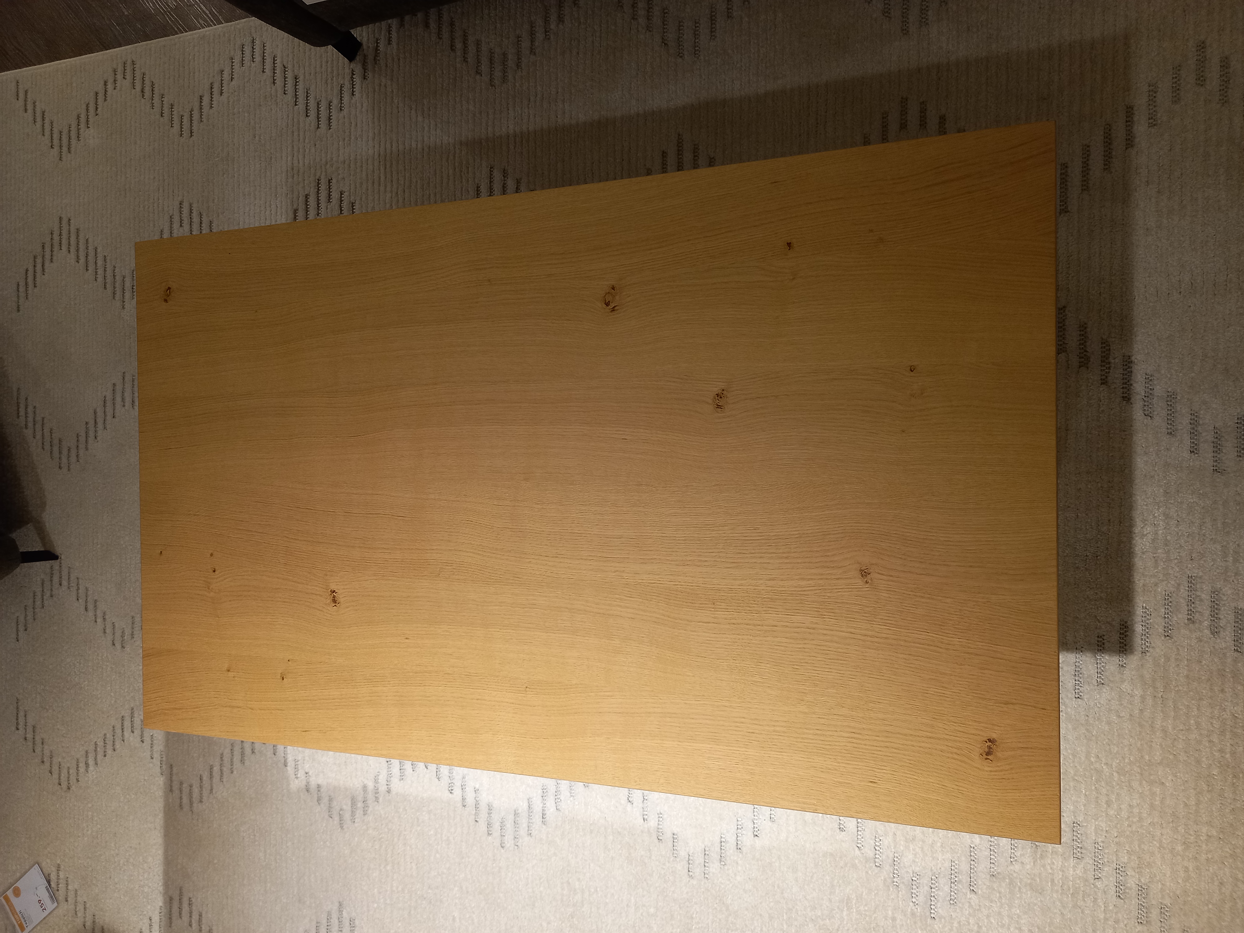 Wehrsdorfer Couchtisch ca. 120 x 70 cm,Höhe ca. 45 cm in Gestell Creme weiß, Holz, Sperrholz, Innenarchitektur, Tabelle, Tischplatte