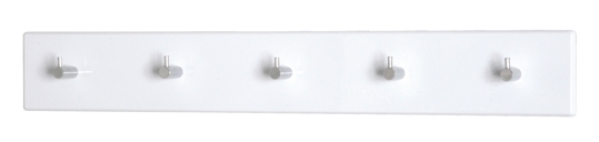 Haku Möbel Garderobenleiste ca. B57 H8 T5 cm in MDF Dekor hochglanz weiß