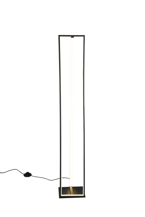 Trio LED-Stehleuchte EDGE 1-flammig in Farbe schwarz matt, Kunststoff schwarz