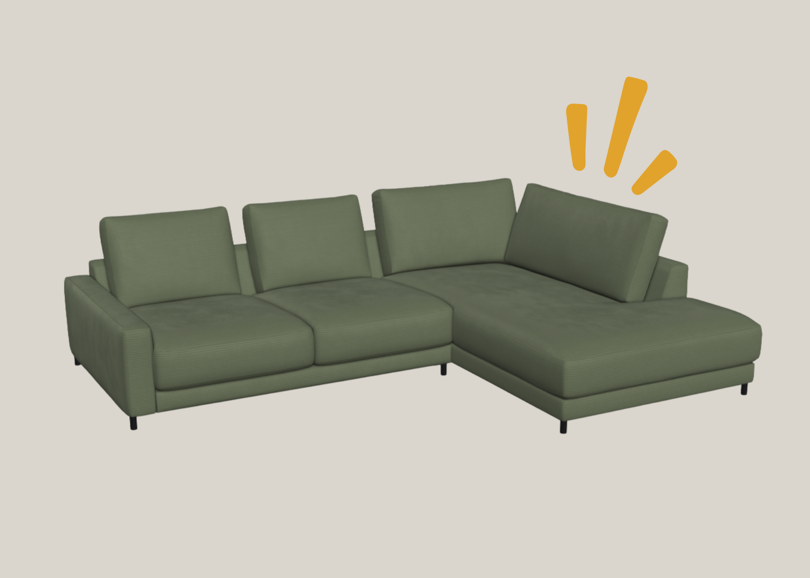 Ecksofa, Grün, Sofa, Sofa-Landschaft, Sitzmöbel