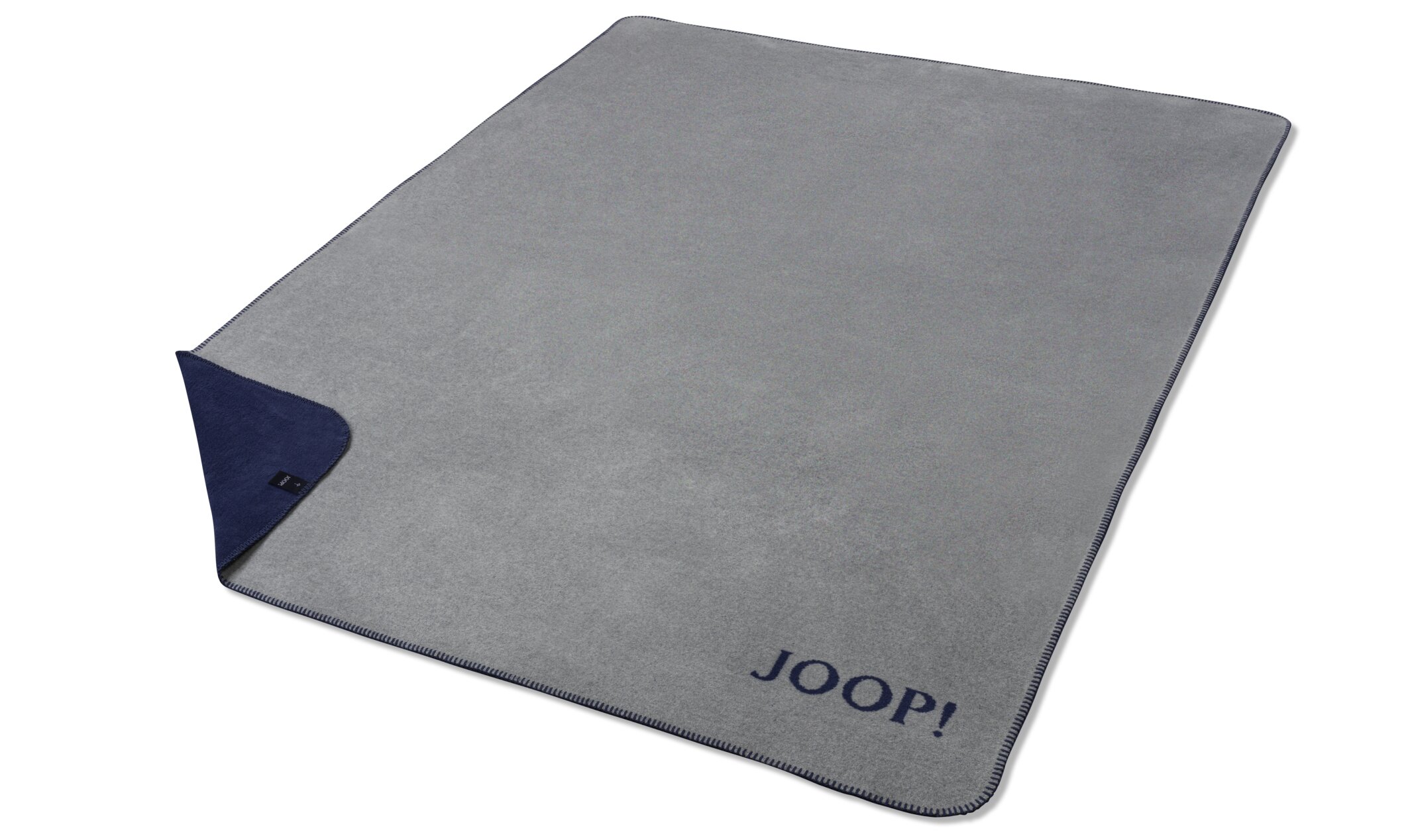 JOOP! Decke UDF ca. 150x200cm in Farbe Silber-Navy