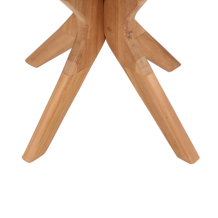 deVries Beistelltisch WOODIE Ø ca. 60cm in Basic Teak