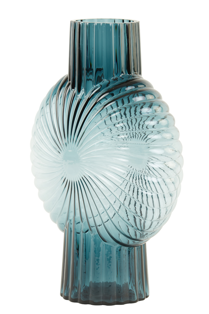 Light & Living Vase 27x13x40cm in Glas petrol
