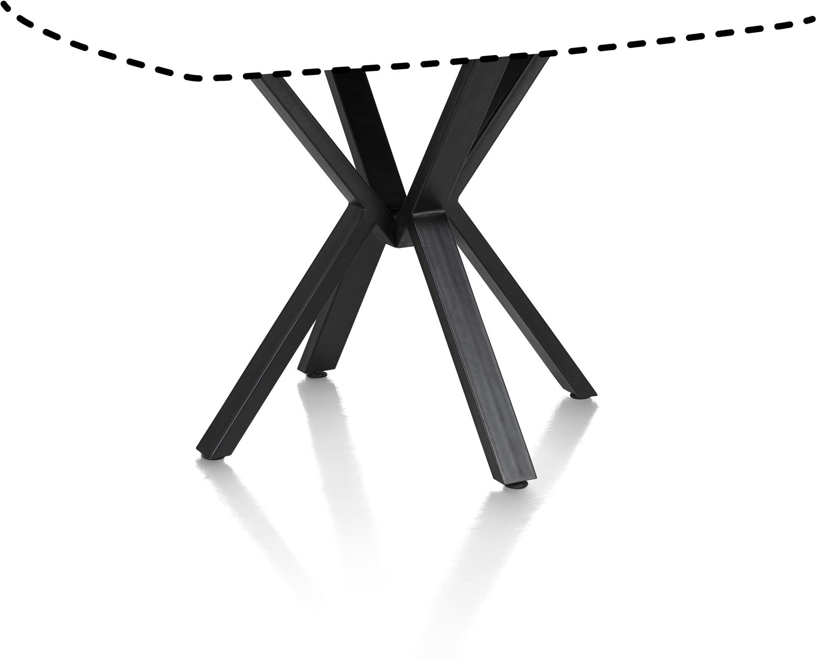 Henders & Hazel Tresentisch PALACE ca. B120 H92 T150 cm in Platte Steinoptik Rost