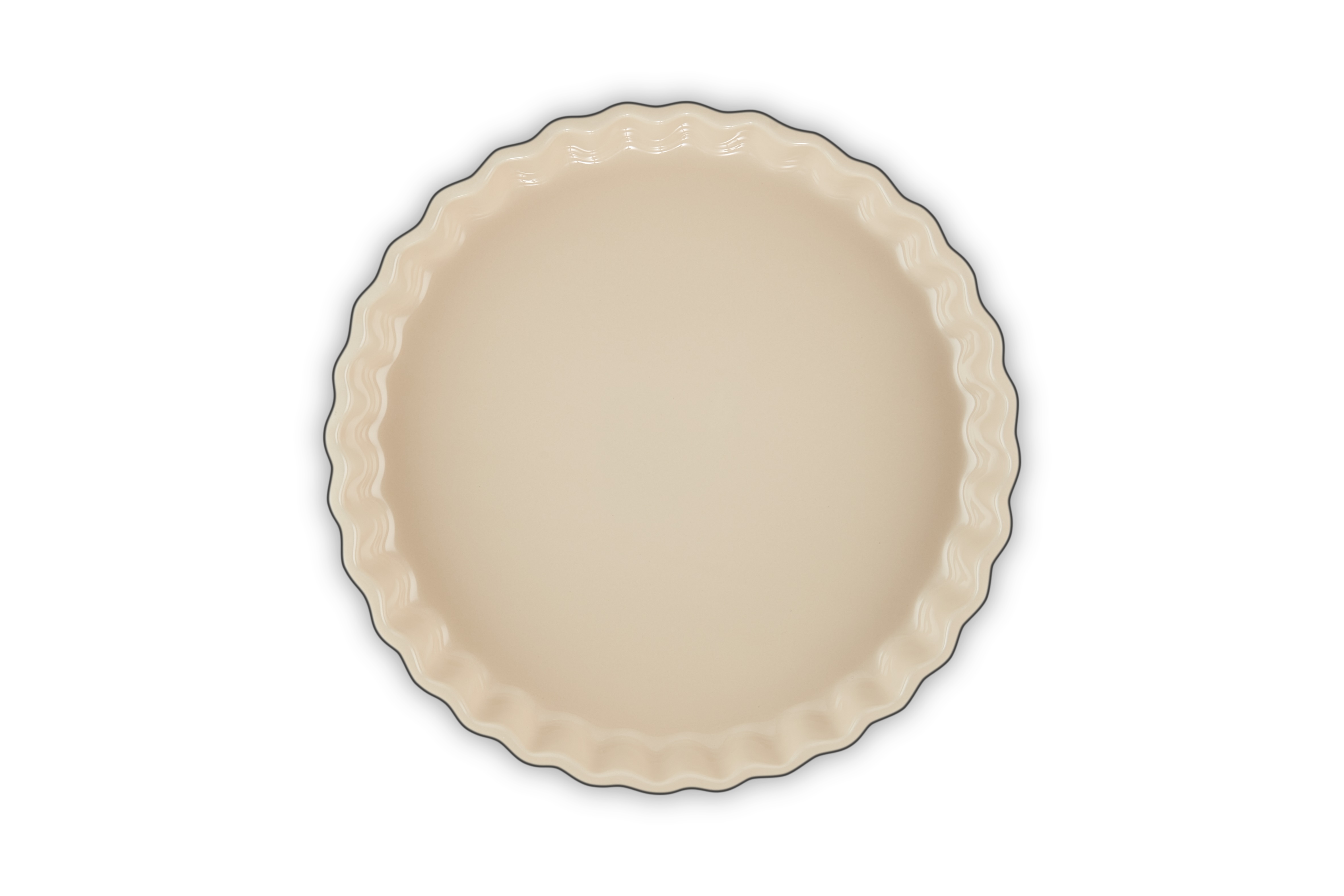Le Creuset Tarte-Form Ø ca. 28cm in Farbe Schwarz glänzend